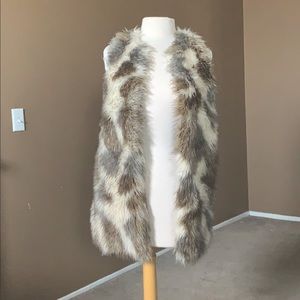 Faux Fur Vest Small